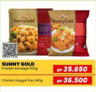 Promo Harga Sunny Gold Chicken Nugget Pop 440 gr - Yogya