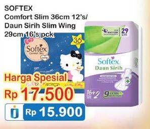 Promo Harga SOFTEX Daun Sirih 29cm 16s / Comfort Slim 36cm 12s  - Indomaret