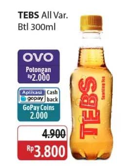 Promo Harga Tebs Tea With Soda All Variants 230 ml - Alfamidi