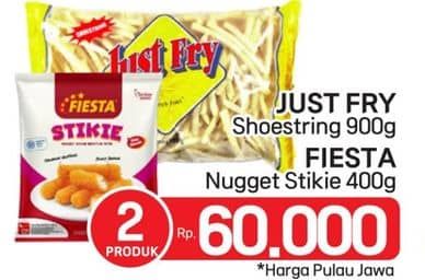 Promo Harga Just Fry French Fries + Fiesta Nugget  - LotteMart