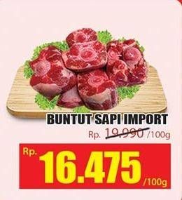 Promo Harga Oxtail Sapi Import per 100 gr - Hari Hari