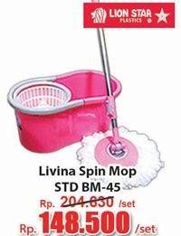 Promo Harga Lion Star Livina Spin Mop BM-45  - Hari Hari