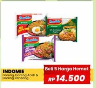 Promo Harga Indomie Mi Goreng Spesial, Aceh, Rendang 85 gr - Yogya