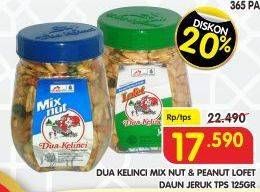 Promo Harga DUA KELINCI Kacang Mix Nut, Lofet 125 gr - Superindo