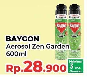 Promo Harga BAYGON Insektisida Spray Zen Garden 600 ml - Yogya