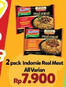 Promo Harga INDOMIE Real Meat All Variants per 2 pcs - Indomaret