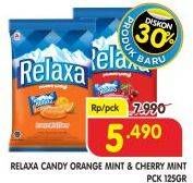 Promo Harga RELAXA Candy Cherry Mint, Orange Mint 125 gr - Superindo