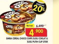 Promo Harga SIMBA Cereal Choco Chips Susu Coklat, Susu 37 gr - Superindo
