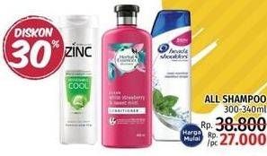 Promo Harga All Shampoo 300ml - 340ml  - LotteMart