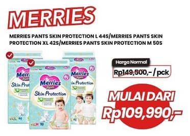 Promo Harga Merries Pants Skin Protection L44, XL42, M50 42 pcs - Carrefour