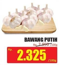 Promo Harga Bawang Putih per 100 gr - Hari Hari