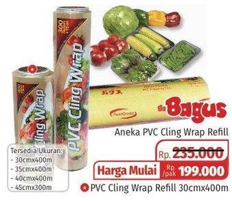 Promo Harga BAGUS PVC Cling Wrap 30cm X 400m  - Lotte Grosir