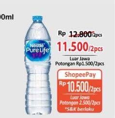 Promo Harga Nestle Pure Life Air Mineral 1500 ml - Alfamart