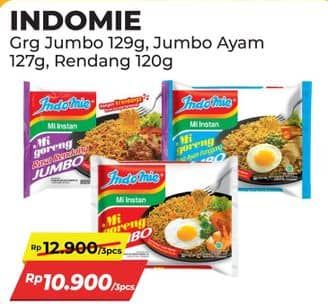 Promo Harga Indomie Mi Goreng Jumbo Ayam Panggang, Rendang, Spesial 120 gr - Alfamart