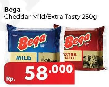Promo Harga BEGA Cheddar Cheese Mild, Extra Tasty 250 gr - Carrefour