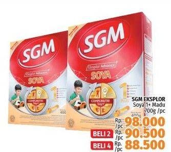 Promo Harga SGM Eksplor Soya 1-5 Susu Pertumbuhan Madu 700 gr - LotteMart