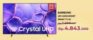 Promo Harga Samsung UA50U8000FKXXD 50" Crystal UHD U8000F 4K Smart TV  - Yogya