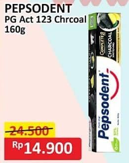 Promo Harga Pepsodent Pasta Gigi Action 123 Charcoal 160 gr - Alfamart