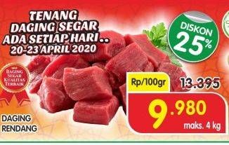 Promo Harga Daging Rendang Sapi per 100 gr - Superindo