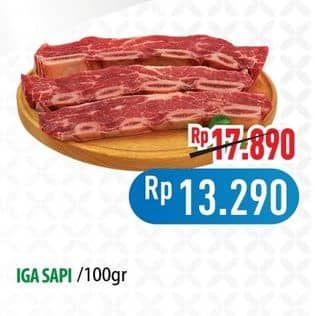 Promo Harga Iga Sapi per 100 gr - Hypermart