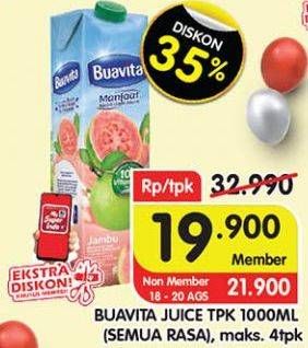 Promo Harga Buavita Fresh Juice 1000 ml - Superindo