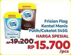 Promo Harga Frisian Flag Susu Kental Manis Cokelat, Putih 545 gr - Indomaret