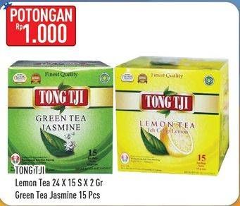 Promo Harga TONG TJI Teh Celup Lemon Tea/Teh Hijau  - Hypermart