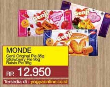 Promo Harga Monde Genji Pie Original, Soft Strawberry, Raisins 85 gr - Yogya