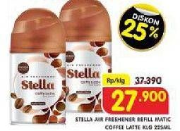 Promo Harga STELLA Matic Refill Caffee Latte 225 ml - Superindo
