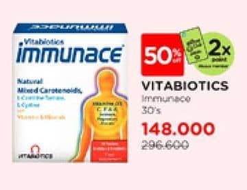 Promo Harga Vitabiotics Immunace 30 pcs - Watsons