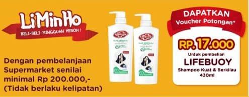 Promo Harga Lifebuoy Shampoo Strong Shiny 430 ml - Yogya