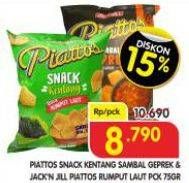 Promo Harga Piattos Snack Kentang Sambal Geprek, Seaweed 75 gr - Superindo