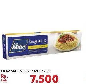 Promo Harga LA FONTE Spaghetti 225 gr - Carrefour