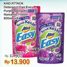Promo Harga ATTACK Easy Detergent Liquid Purple Blossom, Romantic Flower 800 ml - Indomaret