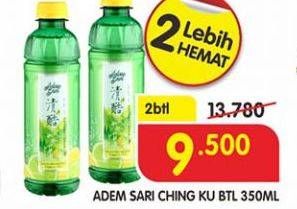 Promo Harga ADEM SARI Ching Ku per 2 kaleng 350 ml - Superindo