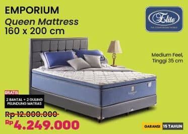 Promo Harga Elite Emporium Complete Queen Bed Set  - COURTS