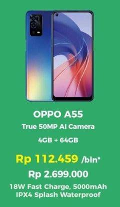 Promo Harga Oppo A55 4 GB + 64 GB  - Erafone