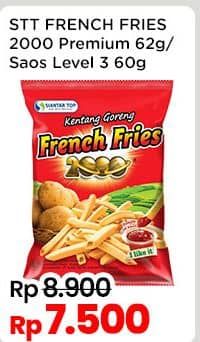 Promo Harga Siantar Top FRENCH FRIES 2000 Kentang Goreng Level 3 60 gr - Indomaret