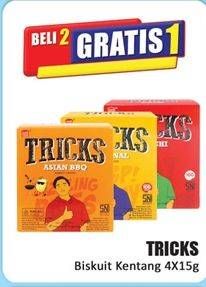 Promo Harga Tricks Biskuit Kentang per 4 pcs 15 gr - Hari Hari