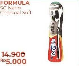 Promo Harga FORMULA Sikat Gigi Nano Charcoal Ultima Soft 1 pcs - Alfamart