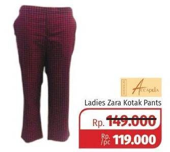 Promo Harga ACCAPELA Ladies Zara Kotak Pants  - Lotte Grosir