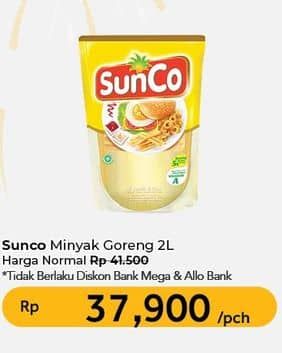 Promo Harga Sunco Minyak Goreng 2000 ml - Carrefour