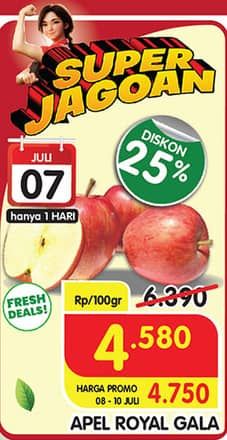Promo Harga Apel Royal Gala per 100 gr - Superindo