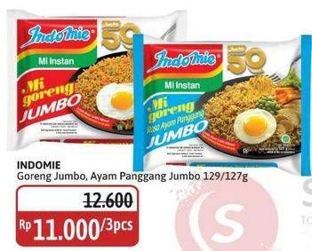Promo Harga Indomie Mi Goreng Jumbo Ayam Panggang, Spesial 127 gr - Alfamidi