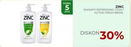 Promo Harga Zinc Shampoo Refreshing Cool, Active Fresh Lemon 680 ml - Yogya