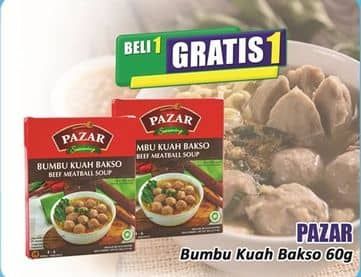 Promo Harga Pazar Bumbu Masak Kuah Bakso 60 gr - Hari Hari