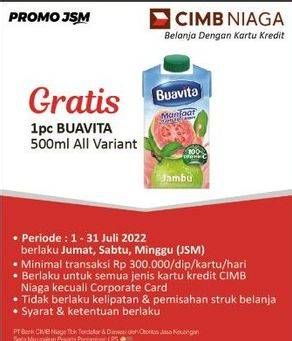 Promo Harga Buavita Fresh Juice All Variants 500 ml - Alfamidi