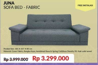 Promo Harga JUNA Sofa Bed Fabric  - COURTS