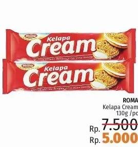 Promo Harga ROMA Kelapa Cream 130 gr - LotteMart