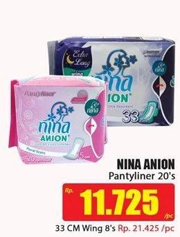 Promo Harga Bagus Nina Anion Pantyliner Floral Scent 15cm 20 pcs - Hari Hari
